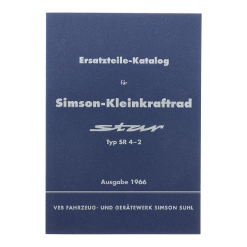 Ersatzteilkatalog, Ersatzteilliste, Simson SR4-2